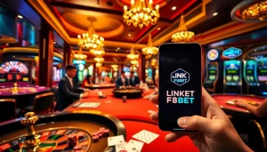 Experience the luxury of Link F8BET in a vibrant casino setting filled with excitement and gaming.