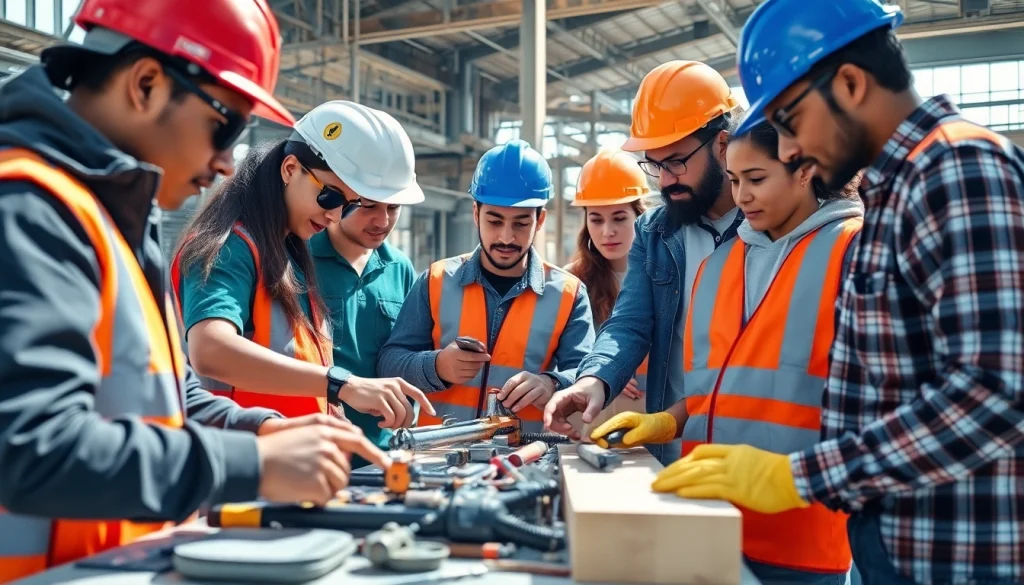 Highlighting construction apprenticeships carolinas through engaged individuals learning on-site.