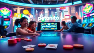 Player enjoying petanitoto games with vibrant graphics and exciting slot machines.
