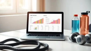 Calculate your daily energy expenditure using a vibrant tdee calculator interface.