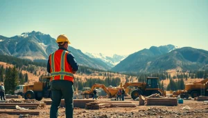 Engaging construction advocacy colorado scene with active teams on a vibrant construction site.