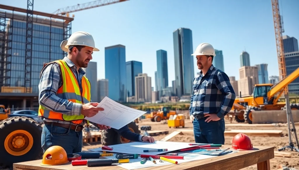 Engaged construction professionals in Denver highlighting the role of the construction association denver.