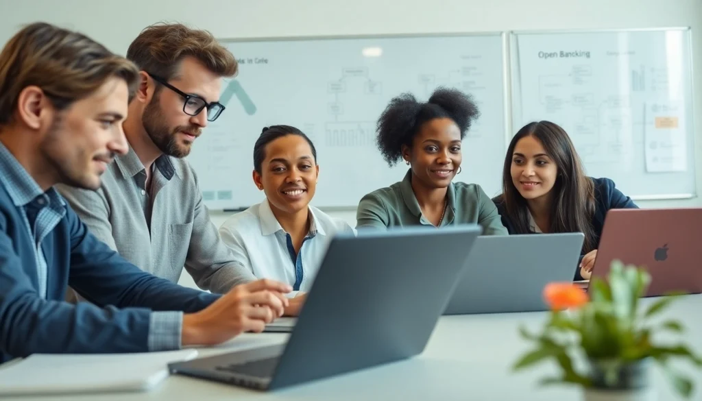 Implementing seamless integration with Open Banking APIs in a collaborative workspace.