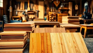 Elevate your projects with beautiful hardwood veneer sheets showcasing a range of designs and textures.