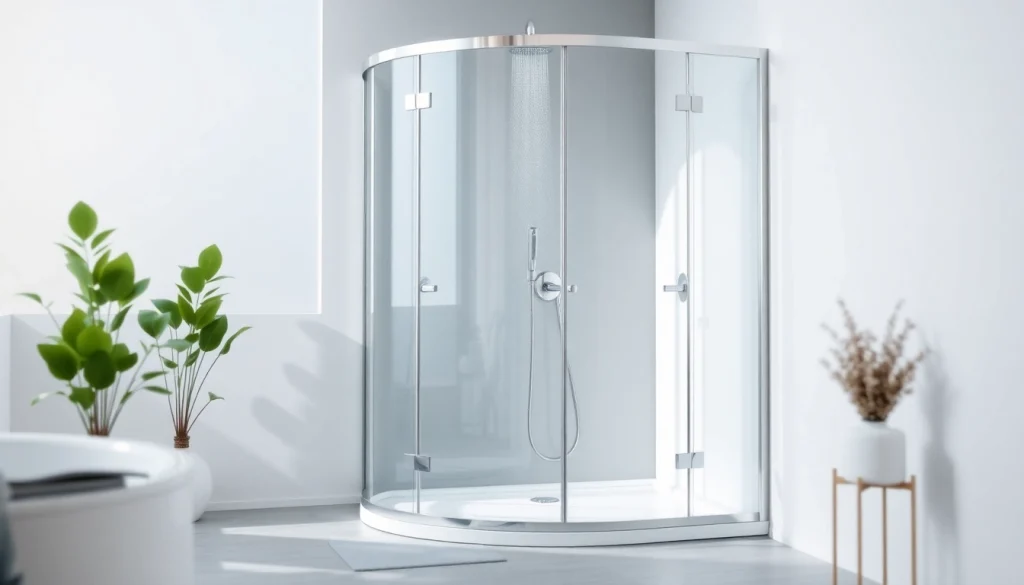 Die sonni Duschkabine 80x80 in einem modernen Badezimmer zeigt elegante Details und stilvolle Elemente.