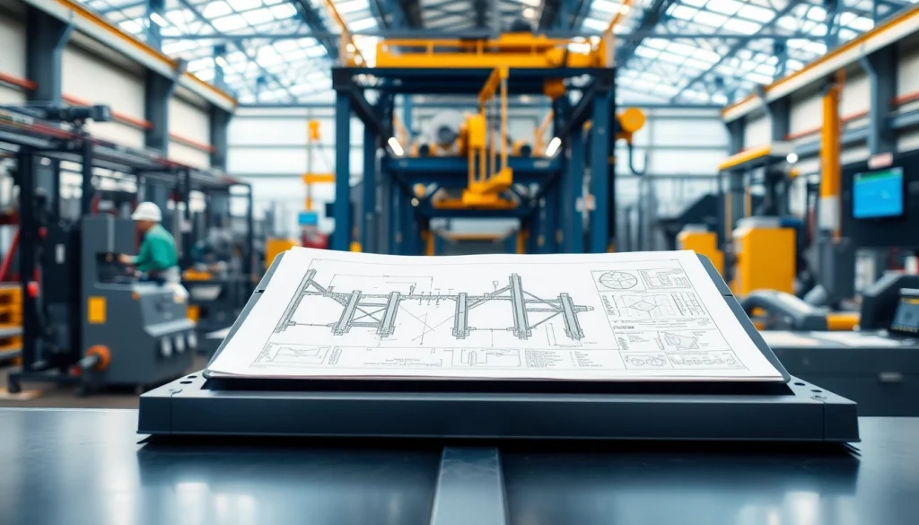 Steel structure design blueprint highlighted on a workstation during a professional workspace setting.