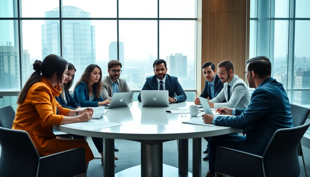 Business meeting highlighting diverse perspectives on growth strategy trends.