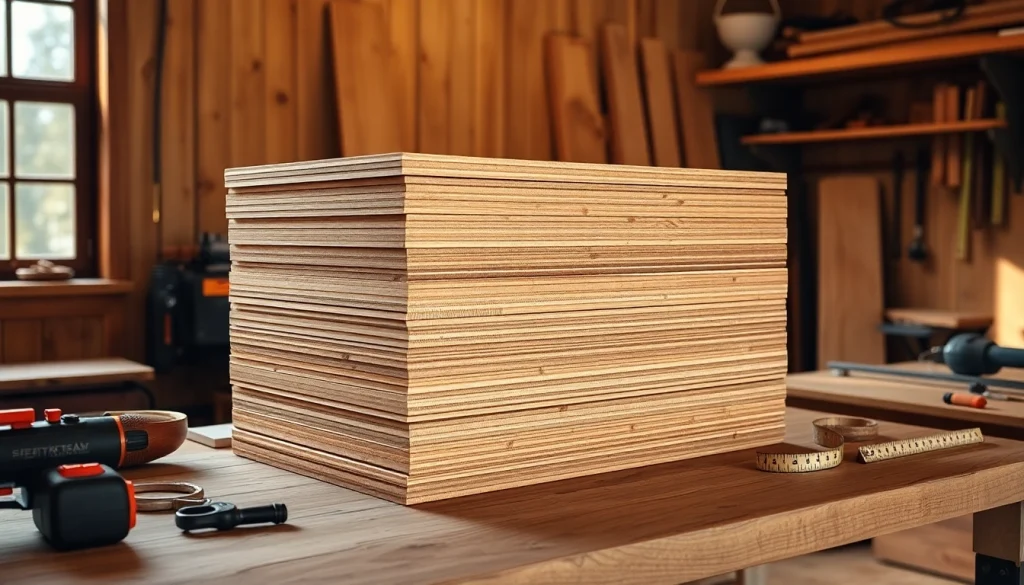 Showcasing hardwood veneer sheets arranged artistically on a workshop surface