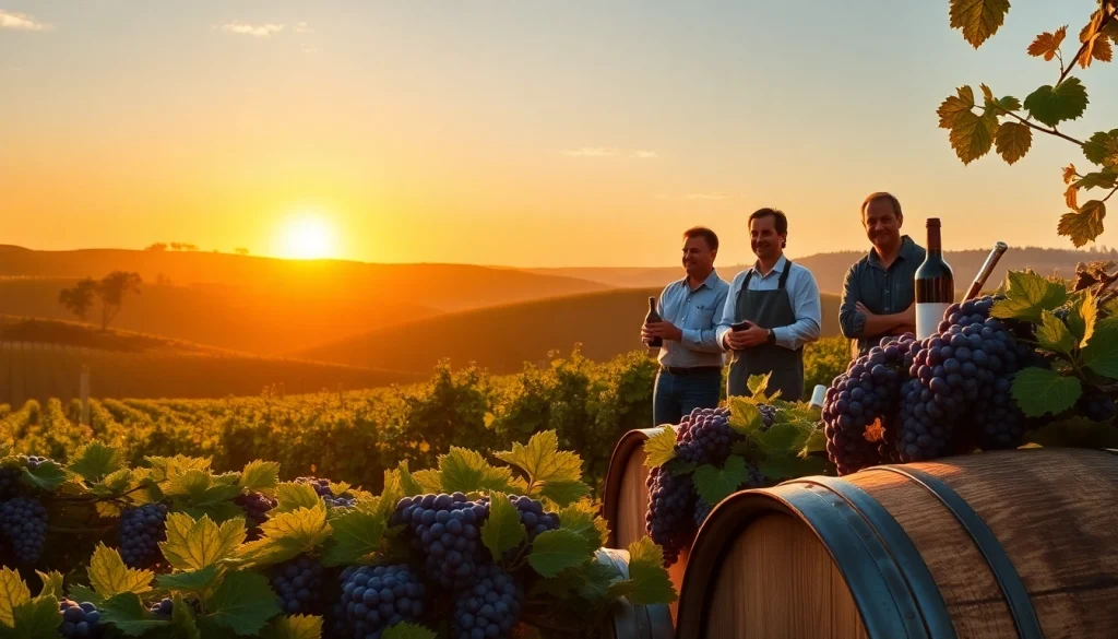 Experience the unique landscapes of Winery Sacramento with lush vineyards and sunset ambiance.