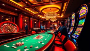 Players enjoying high-stakes action at a Haywin-themed poker table, embodying excitement and strategy.