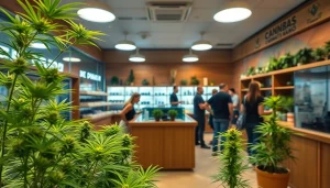 Visiting a vibrant Asociación de tiendas de cannabis Lloret de Mar with engaging product displays.