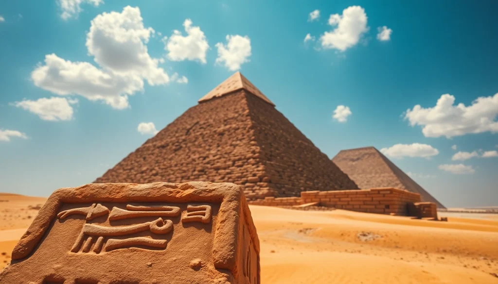 Explore the grandeur of piraminds with a detailed aerial view of the Great Pyramid of Giza.
