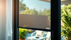 Myggenet dør med elegant design, der beskytter mod insekter og giver et stilfuldt look.