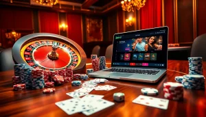 88VV casino scene showcasing luxury roulette, vibrant chips, and an engaging online interface.